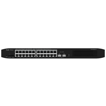 Суич Ruijie RG-ES226GC-P, 1000 Mbps, 26 порта, 24x PoE+, 24x 10/100/1000BASE-T, 2x 1000BASE-X SFP | JAR Computers Суич Ruijie RG-ES226GC-P