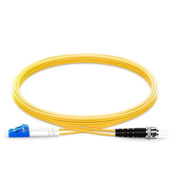 Оптичен пач кабел от LC(м) към FC(м), дуплекс, 9/125, сингъл мод, 2m, жълт image