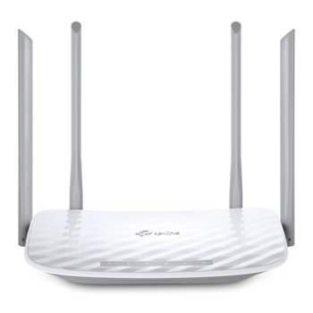 Рутер TP-Link Archer C50 V2, 1200 Mbps, 2.4GHz (300Mbps)/ 5GHz (867Mbps), Wireless AC, 4x 10/100Mbps, 4x фиксирани антени | JAR Computers TP-Link Archer C50