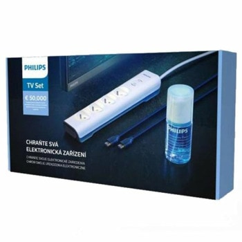 Комплект Philips TV Set TVSET01/58 | JAR Computers PHILIPS TV set surge + HDMI + cleaning spray