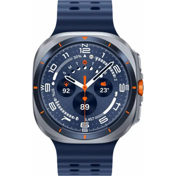 Смарт часовник Samsung Galaxy Watch Ultra 2025 LTE 47mm Navy (SM-L705FZB2EUE), 4G/LTE, 1.5" (3.8cm) AMOLED дисплей, 590mAh батерия, BioActive сензор, 10ATM + IP68 защита, сребристо-син | JAR Computers SAMSUNG Galaxy Watch Ultra 2025 47mm Navy LTE