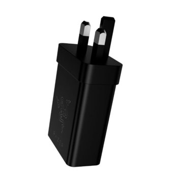 Мрежово зарядно устройство Razer 24W (RC30-02150200-R3G1), от контакт EU/IND/ISRAEL към 1x USB Type-C(ж), за Razer Phone, 24W, черно | JAR Computers Razer 24W Power Adapter RC30-02150200-R3G1