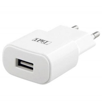 Зарядно устройство TNB CHUSB24WH, от контакт към 1x USB Type-A(ж), 2.4А, бяло | JAR Computers TNB CHUSB24WH 2050160119