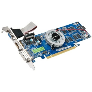 Видео карта AMD 5450, 1GB, Gigabyte R545-1GI, ниско-профилна, PCI-E, DDR3, 64bit, HDMI & DVI | JAR Computers GIGABYTE ATI RADEON 5450 1GB DDR3 64bit PCI-E HDMI