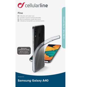 Прозрачен калъф Fine за Samsung Galaxy A40