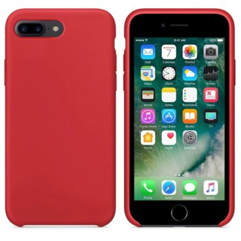 Силиконов гръб iPhone 7/8 Plus Червен Soft touch