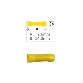 Кабелна обувка Fast ON ST-231/BV 3.1/5.5, 100 бр., жълта | JAR Computers Fast ON ST-231/ /BV 3.1/5.5