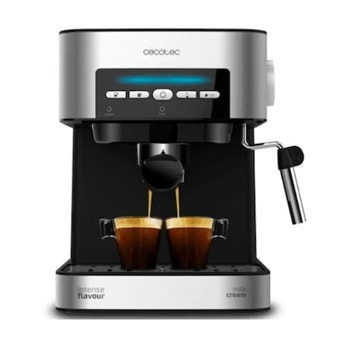 Кафемашина еспресо Cecotec Power Espresso 20 Matic, 850W, 20 bar, капацитет на резервоара за вода 1.5л., цифрово управление EasyTouch, индикатори за всяка функция, инокс | JAR Computers Cecotec Power Espresso 20 Matic TA18731