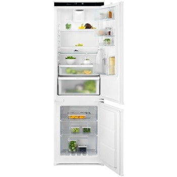 Хладилник с фризер Electrolux ENT8TE18S3, клас E, 256 л. общ обем, за вграждане, 216kWh/годишно, No Frost, технология TwinTech, бял image