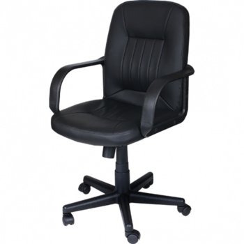 Мениджърски стол OK Office COOL еко кожа, черен