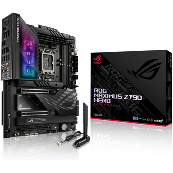 Дънна платка Asus ROG MAXIMUS Z790 HERO, Z790, LGA1700, DDR5, PCI-E 5.0 (HDMI), 6x SATA 6Gb/s, 5x M.2, 3x USB Type-C, ATX | JAR Computers Asus ROG MAXIMUS Z790 HERO 90MB1CI0-M0EAY0