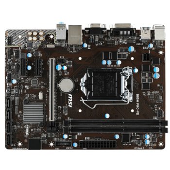 Дънна платка MSI B85M PRO VD, B85, LGA 1150, DDR3, PCI-E (DVI&D-sub), 4x SATA 6Gb/s, 2x USB 3.1, micro-ATX | JAR Computers MSI B85M PRO VD