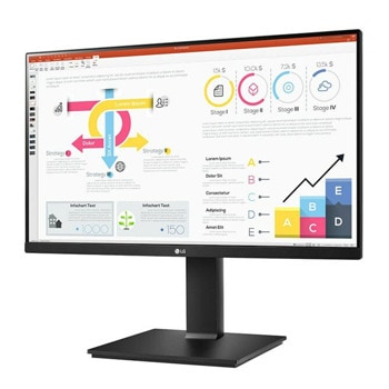 Монитор LG 24QP750P-B, 23.8" (60.45cm), IPS панел, QHD, 5ms, 2 500:1, 300cd/m2, HDMI, DisplayPort, USB Type-C | JAR Computers Монитор LG 24QP750P-B
