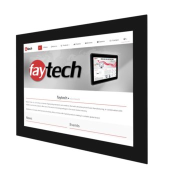 Индустриален монитор Faytech 1010501724 FT15TMCAPOFHBOB, 15" (38.10 cm)HD Touchscreen, HDMI, DVI-D, VGA | JAR Computers Faytech 1010501724 FT15TMCAPOFHBOB