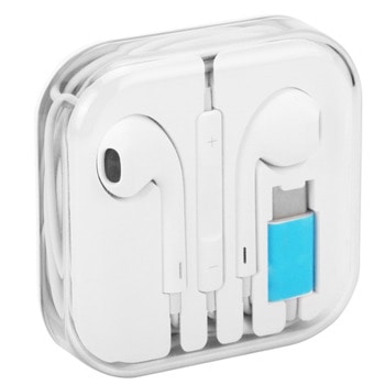 Слушалки Wesdar R80 White, микрофон, бутони за усилване и намаляване на звука, USB-C, тип "тапи", бели | JAR Computers Wesdar R80 White
