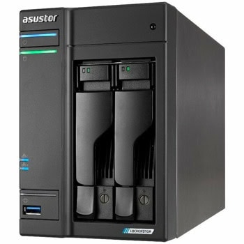 Мрежови диск (NAS) Asustor Lockerstor AS6702T, четири ядрен Intel Celeron N5105 2.0/2.9 GHz, без твърд диск, 2x SATA3, 4GB DDR4, 2x 100/1000/2500 LAN, 2x USB 3.2 Gen 2x1 | JAR Computers Asustor Lockerstor AS6702T