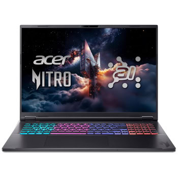 Лаптоп Acer Nitro 18 AI AN18-61-R3LN(NH.QYJEX.001), десетядрен AMD Ryzen AI 9 365 2/5.0GHz, 18"(45.7cm) WQXGA IPS Anti-Glare Display & GF RTX 5070 8GB, 32GB DDR5, 1TB SSD NVMe, 2x USB 3.2 Type-A, Linux | JAR Computers Лаптоп Acer Nitro 18 AI AN18-61-R3LN