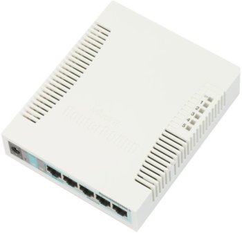 Суич Mikrotik RB260GS CSS106-5G-1S, 10/100/1000Mbps, 5x Ethernet порта | JAR Computers Комутатор Mikrotik RB260GS CSS106-5G-1S