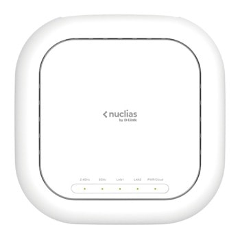 Точка за достъп D-Link Nuclias Wireless AX3600, 2.4 GHz (1200 Mbps)/ 5 (2400 Mbps), 1x 2.5GBASE-T, 1x Gigabit Ethernet | JAR Computers D-Link Nuclias AX3600 Managed 1 Year License