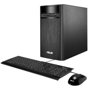 Настолен компютър Asus K31ADE-BG001D, дву-ядрен Intel Pentium G3250 3.20GHz, 4GB DDR3 RAM, 1TB 7200 rpm, Free DOS, клавиатура и мишка, 8.6kg | JAR Computers ASUS K31ADE-BG001D