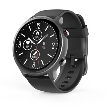 Смарт часовник HAMA Fit Watch 6910, 1.28" (3.25cm), LCD дисплей, водоустойчив, пулсомер, GPS, кислород в кръвта, черен | JAR Computers Смарт часовники HAMA Fit Watch 6910 черен