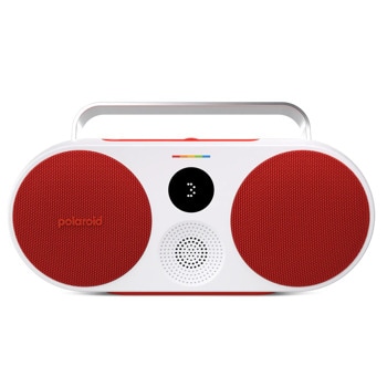 Тонколона Polaroid Music Player 3, 35W RMS, Bluetooth, AUX, USB-C, червено-бяла, преносима, до 15 часа с едно зареждане, RGB подсветка, LED дисплей | JAR Computers Polaroid Music Player 3 - Red and White 009091