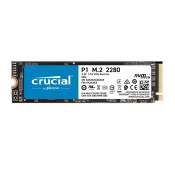 2TB SSD Crucial P1 NVMe PCIe M.2 CT2000P1SSD8