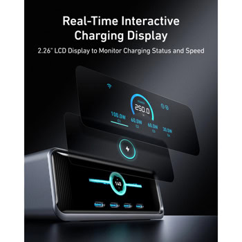 Anker Prime Charger 250W Silver A2345341 | JAR Computers Anker Prime Charger 250W Silver A2345341