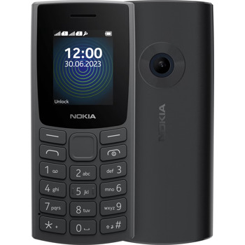 GSM Nokia 110 (2023)(черен), поддържа 2 SIM карти, 1.8" (4.57 cm) TFT дисплей, QVGA камера, 79g | JAR Computers Nokia 110 2023 CHARCOAL 1GF019FPA2L04