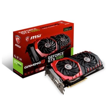 Видео карта nVidia GeForce GTX 1080, 8GB, MSI GEFORCE GTX 1080 GAMING, PCI-E 3.0, GDDR5X, 256bit, DisplayPort, HDMI, DVI | JAR Computers MSI GTX1080 GAMING 8GB