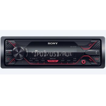Аудио система за кола Sony DSX-A210UI, 4x 55W, AUX, USB, вграден тунер за AM/FM радио, червена подсветка image