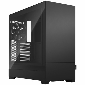 Кутия Fractal Design Pop Silent Black TG Clear Tint, ATX/mATX/mITX, 2x USB 3.0, прозорец, черна, без захранване | JAR Computers Fractal Design Pop Silent Black TG Clear Tint