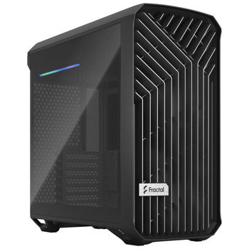 Кутия Fractal Design Torrent Compact Black TG Dark Tint, 1x USB 3.1 Gen 2 Type-C, черна, без захранване | JAR Computers Fractal Design Torrent Compact Black TG Dark Tint