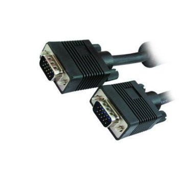 Кабел MediaRange MRCS147, от VGA(м) към VGA(м), 1.8m, черен | JAR Computers Кабел MediaRange MRCS147