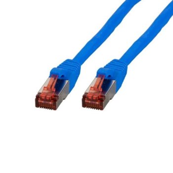 Пач кабел Cat.6 0.5m SFTP син, EFB