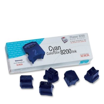 МАСТИЛО ЗА XEROX ColorStix ЗА PHASER 8200 - ink 5 Cyan Sticks - P№ 016204500 - заб.: 7000k | JAR Computers МАСТИЛО ЗА XEROX ColorStix ЗА PHASER 8200