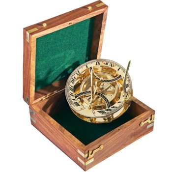Компас - PANAMA Sun-Dial в дървена подаръчна кутия