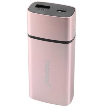 Външна батерия/power bank/ Intenso PM5200, 5200 mAh, 5V/1.5A, Micro USB, USB Type A, розова image