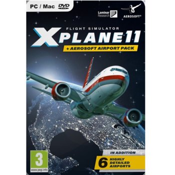 Игра X-Plane 11 & Aerosoft Airport Collection, за PC | JAR Computers X-Plane 11 & Aerosoft Airport Collection (PC)
