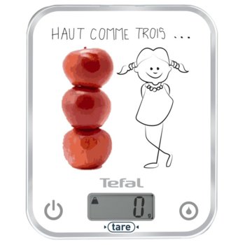 Кухненски кантар Tefal BC5134V0, дигитален, до 5 кг., автоматично изключване, бял | JAR Computers Tefal BC5134V0
