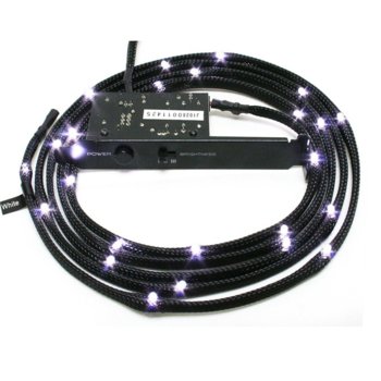 Led лента NZXT Sleeved LED Kit 1m White, 1.0 m | JAR Computers NZXT Sleeved LED Kit 1m White