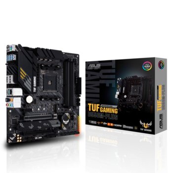 Дънна платка Asus TUF GAMING B550M-PLUS, AM4, B550, DDR4, PCI-E 4.0, (DisplayPort&HDMI),(CFX), 4x SATA 6Gb/s, 2x M.2, 1x USB 3.2 Gen 2 Type-C, mATX | JAR Computers Asus TUF-GAMING-B550M-PLUS