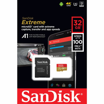 SANDISK Extreme microSDHC 32GB SDSQXAF-032G-GN6MA | JAR Computers SANDISK Extreme microSDHC 32GB SDSQXAF-032G-GN6MA
