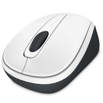 Мишка Microsoft Wireless Mobile 3500, безжична, оптична (1000 dpi), бяла, USB image