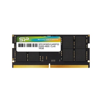 Памет 16GB DDR5 4800MT/s, SO-DIMM, Silicon Power SP016GBSVU480F02, 1.1V | JAR Computers Silicon Power SP016GBSVU480F02 16GB DDR5 4800MHz