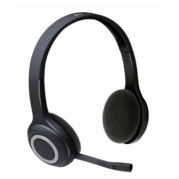Слушалки Logitech H600, безжични, микрофон, сгъваеми, черни image