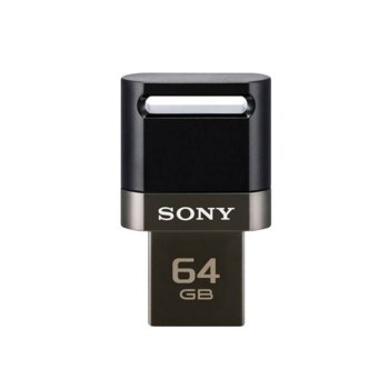 Памет 64GB Sony Micro USB + USB, черна | JAR Computers Sony Micro USB + USB 64GB, black