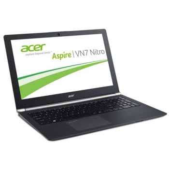 Лаптоп Acer Aspire VN7-592G-712H (NH.G7REX.006), четириядрен SkyLake Intel Core i7-6700HQ 2.6/3.5 GHz, 15.6" (39.62 cm) Full HD IPS & GeForce GTX 960M 4GB (HDMI), 8GB, 1TB HDD, 1x Type C USB 3.1, Linux, 2.3kg | JAR Computers Acer Aspire VN7-592G-712H NH.G7REX.006