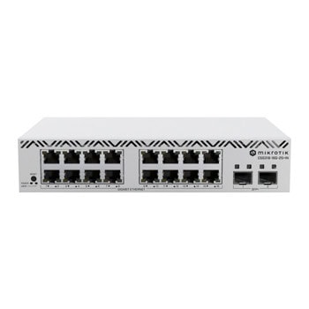 Суич MikroTik CSS318-16G-2S+IN, 1000 Mbps, 18 порта, 16x 10/100/1000Mbps RJ-45, 2x SFP+ | JAR Computers MikroTik CSS318-16G-2S+IN