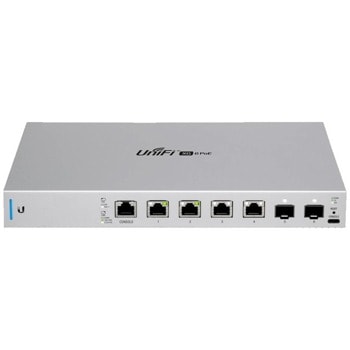 Суич Ubiquiti US-XG-6POE, 1000Mbps, 6 порта, 10000Mbps, 4x 10/100/1000/10000 Base-T PoE, 2x SFP+ 10 Gbps | JAR Computers Ubiquiti US-XG-6POE